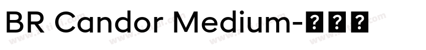 BR Candor Medium字体转换